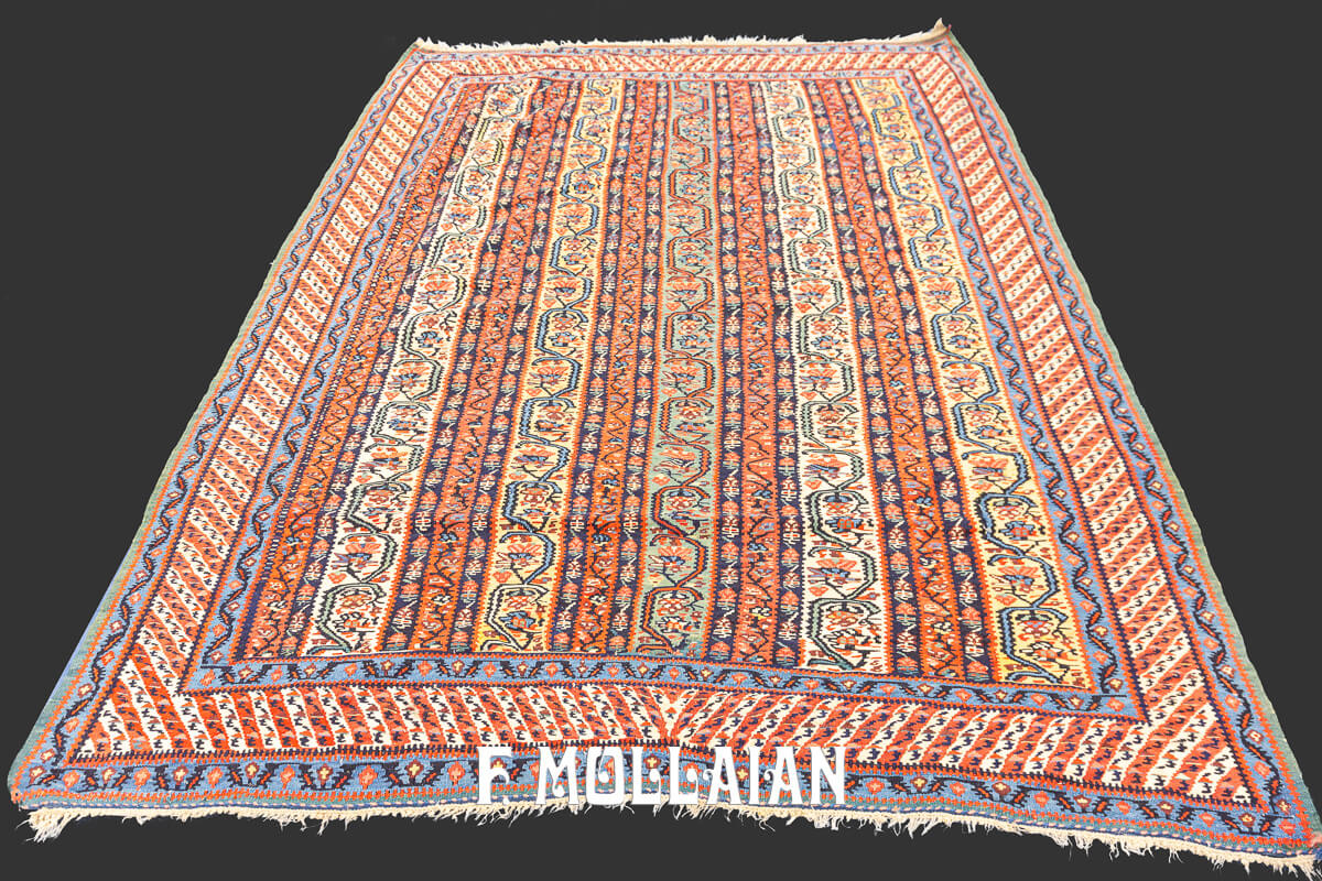 Kilim Rug Senneh Striped Design n°:555947